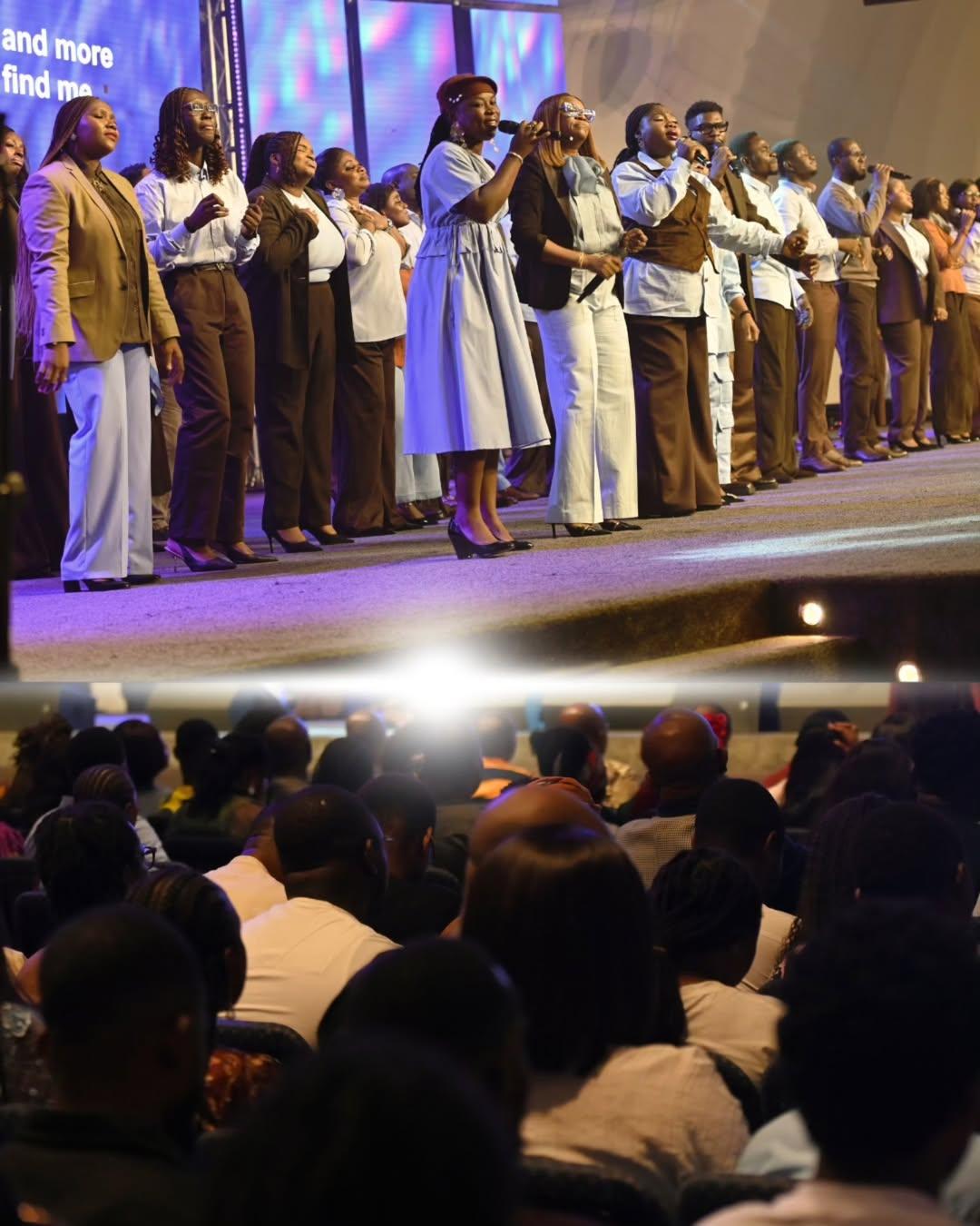 The Elevation Church worship team leading worship